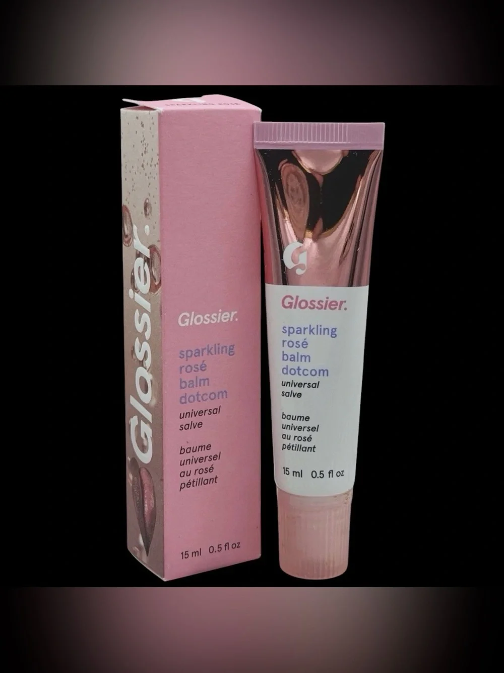 Glossier SPARKLING ROSÉ Balm Dotcom Limited Edition ••NEW IN BOX.